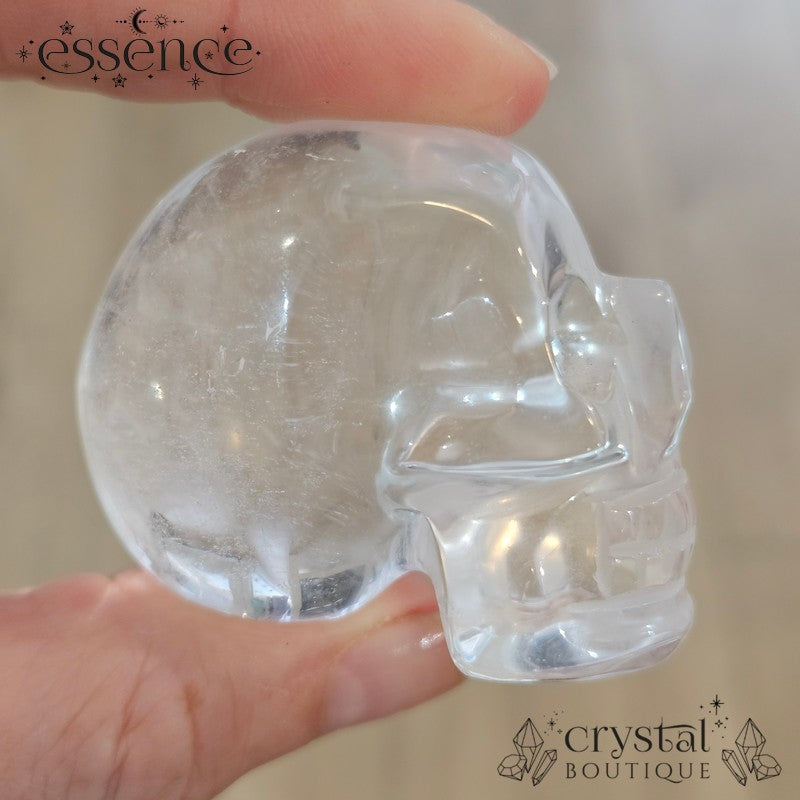 Clear Quartz Skulls