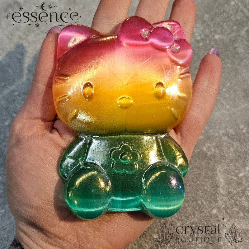 Aura Selenite Hello Kitty
