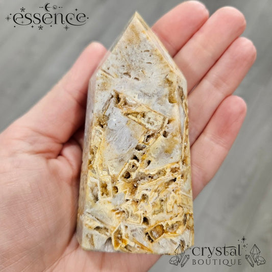 Pink Amethyst tower From Brazil with Druzy