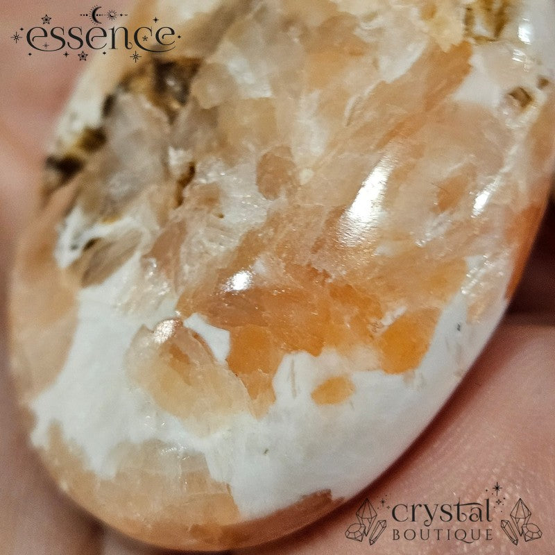 Pink Scolecite worry stone