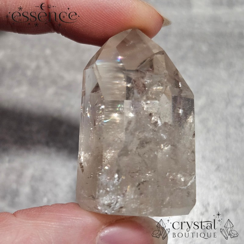 Smoky with Clear Quartz Tower