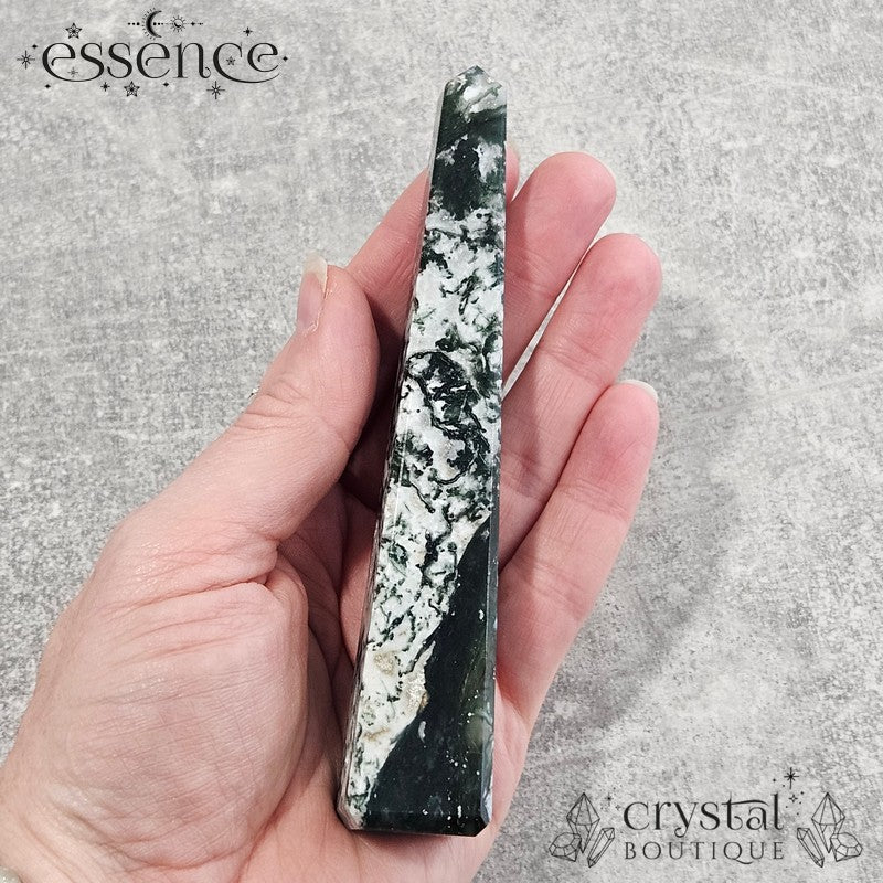 Moss Agate tower โ ๐ฟ Forest Fade 99g