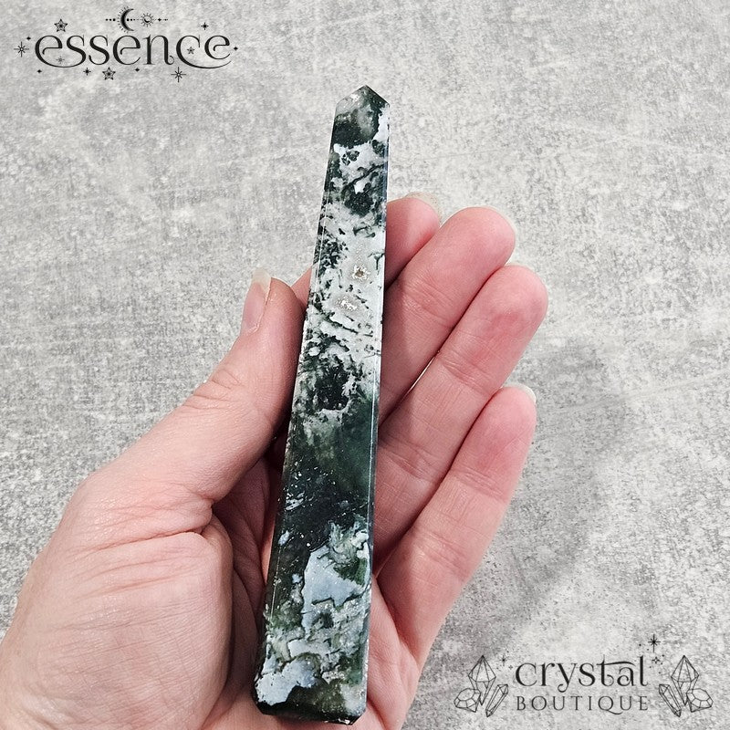 Moss Agate tower โ ๐ฟ Forest Fade 99g