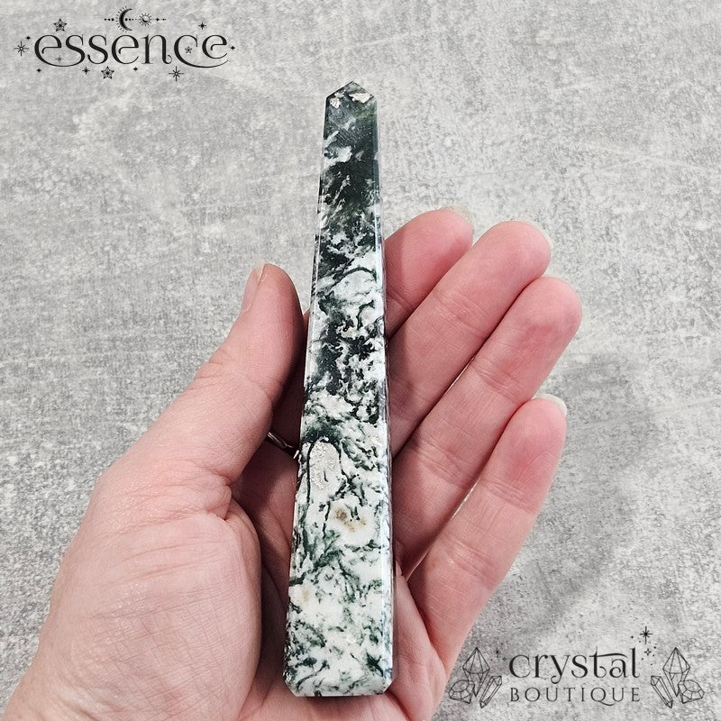 Moss Agate tower โ ๐ฟ Forest Fade 99g