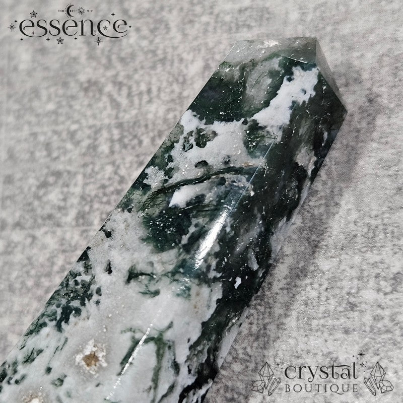Moss Agate tower โ ๐ฟ Forest Fade 99g