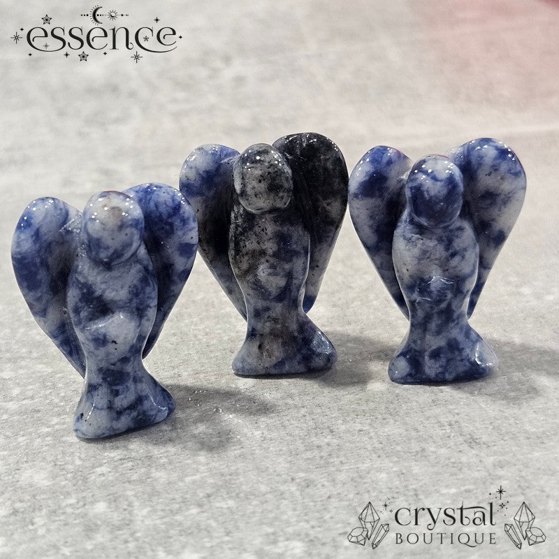Blue Dot Jasper Angel ā Guardian of Peace and Stability