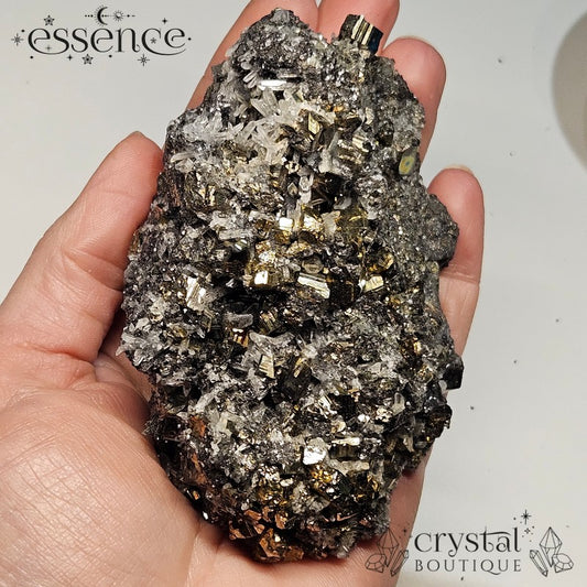 Bulgarian Crystal Specimen with Sphalerite & pyrite 428g