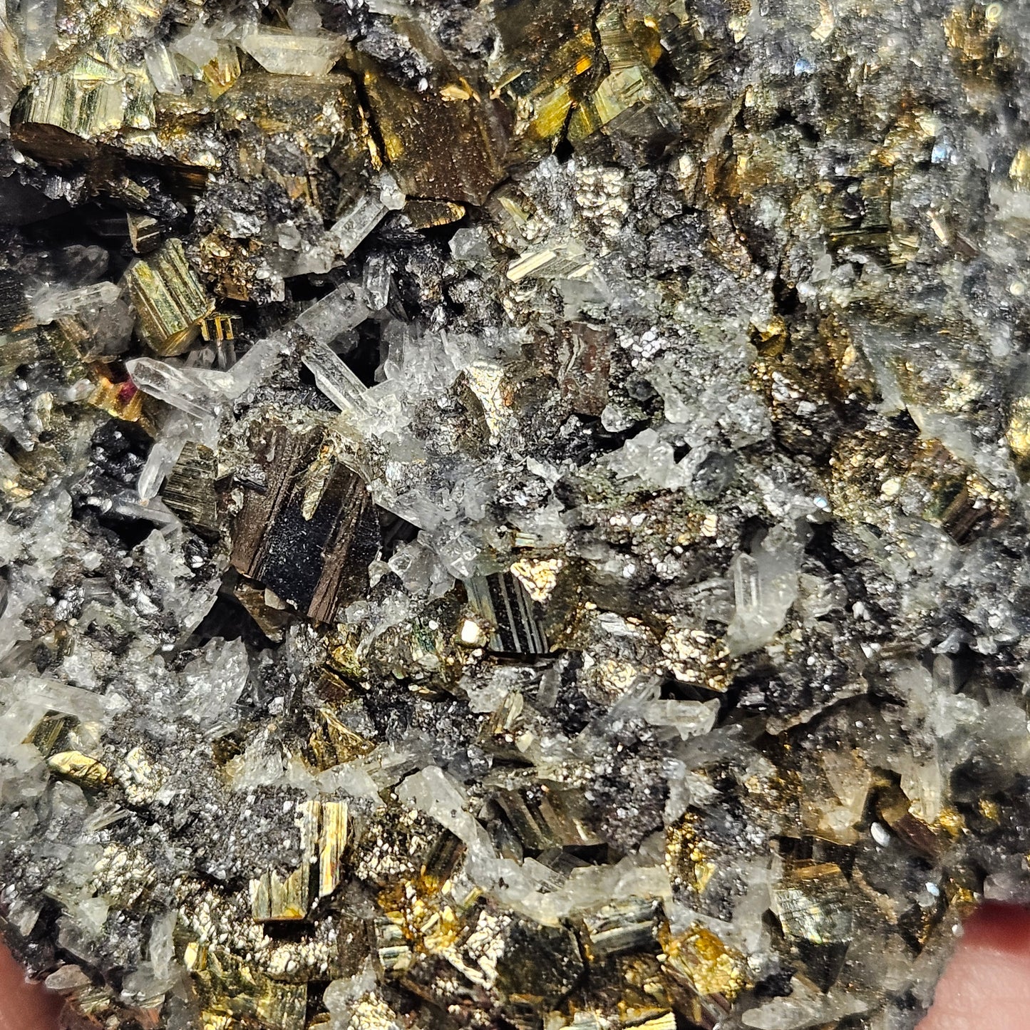 Bulgarian Crystal Specimen with Sphalerite & pyrite 428g