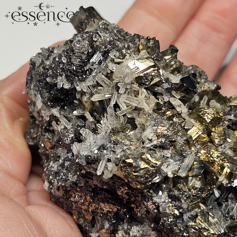 Bulgarian Crystal Specimen with Sphalerite & pyrite 428g