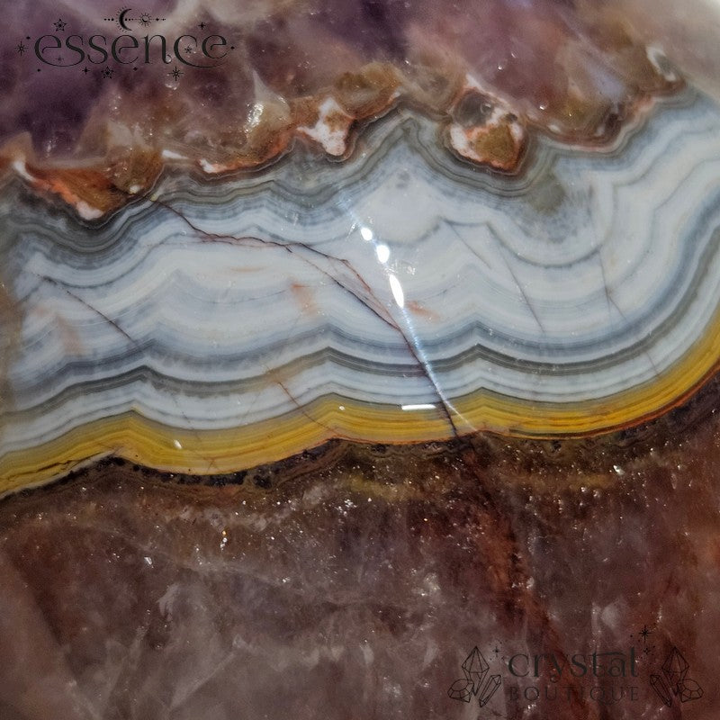 Amethyst  &  Crazy Lace Agate with Red Quartz