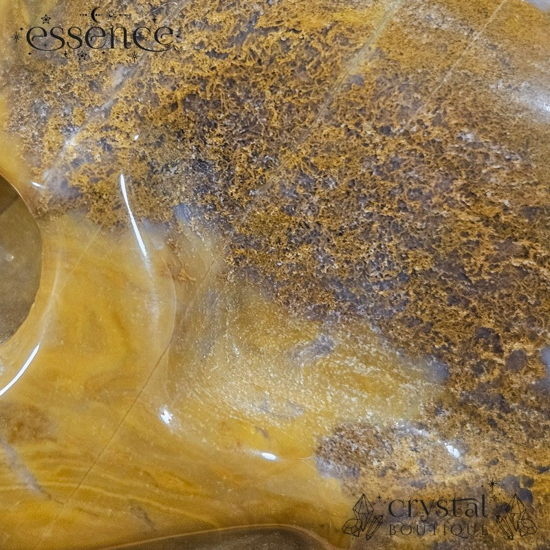 Ocean jasper/ Moss agate skull (Golden Grove)