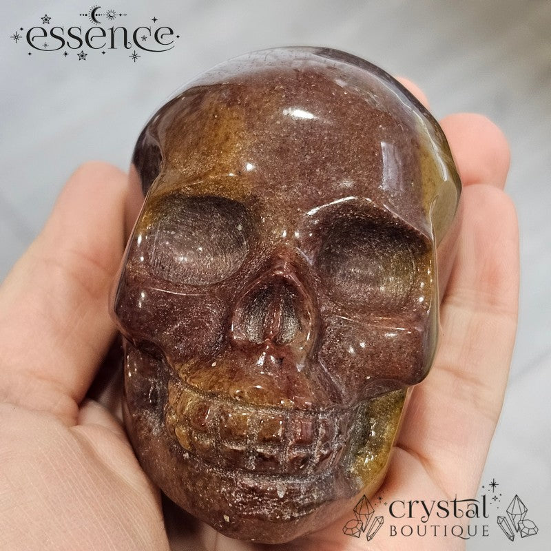 Ocean Jasper Skull (Cocoa Embre)