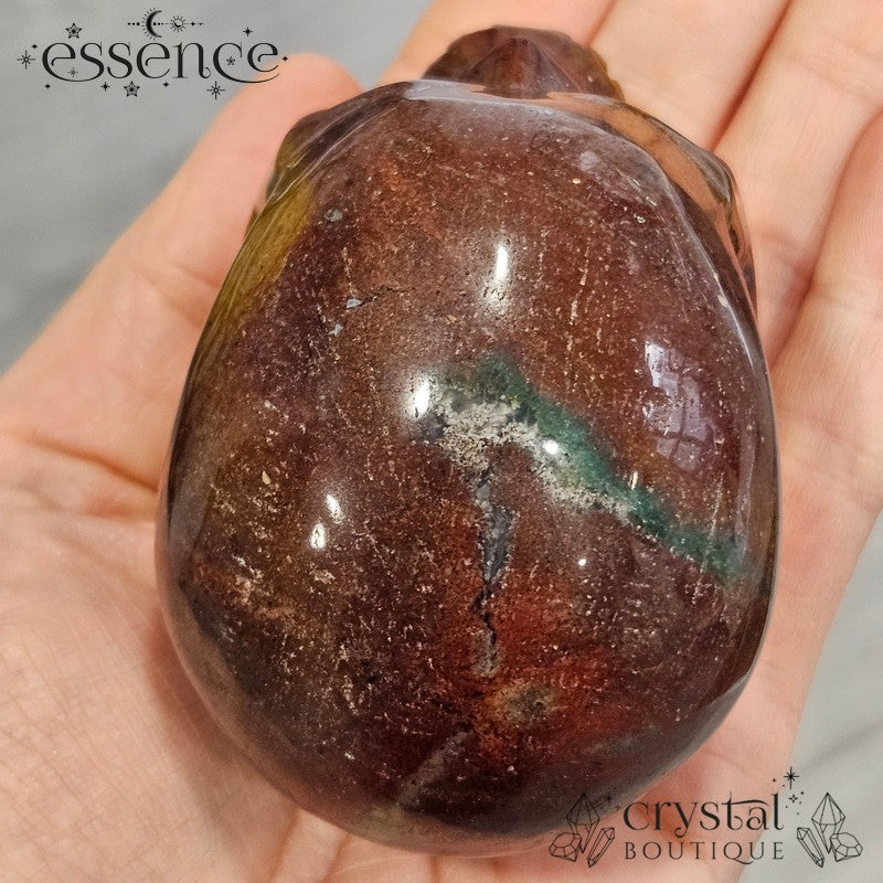 Ocean Jasper Skull (Cocoa Embre)