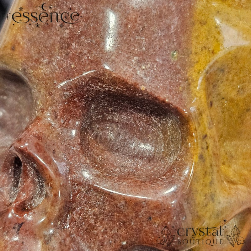 Ocean Jasper Skull (Cocoa Embre)