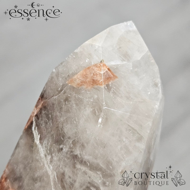 Shadow Feldspar with Quartz Tower (200g) - Grounding and Stabilizing energy