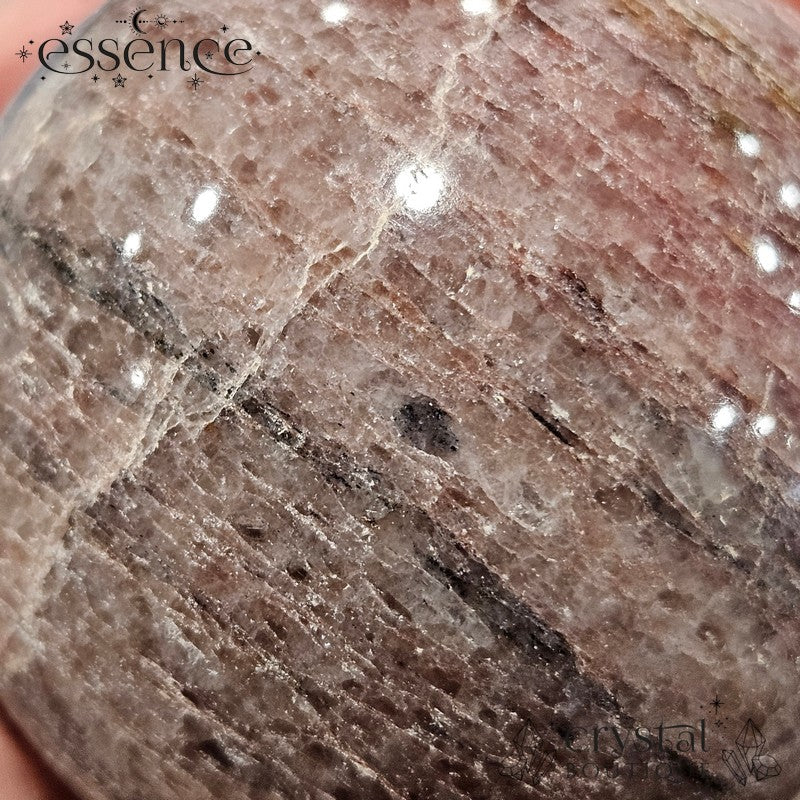 Lepidolite Sphere with Pink and Black Tourmaline