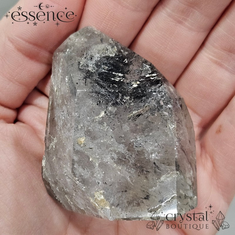 Black Phantom Quartz Tower โ 105g ๐ค Grounding & Transformation