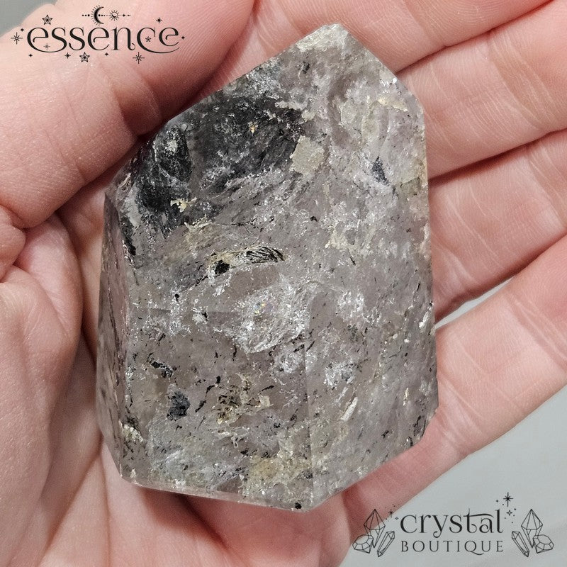 Black Phantom Quartz Tower โ 105g ๐ค Grounding & Transformation