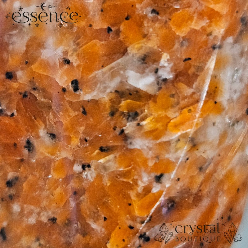 Orange Orchid Calcite Flame 130gm- grounding & Clarity