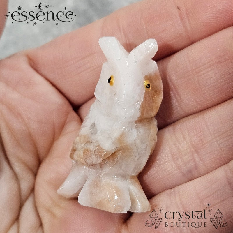 Pink Calcite Owl ā A Unique Guardian of Wisdom & Healing