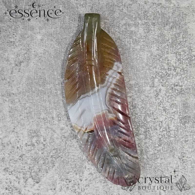 Ocean Jasper Feather β The Stone of Joy & Flow