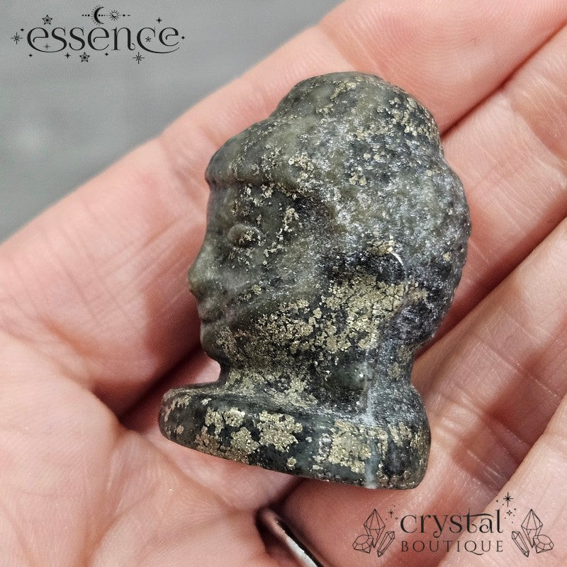Pyrite Buddha Head
