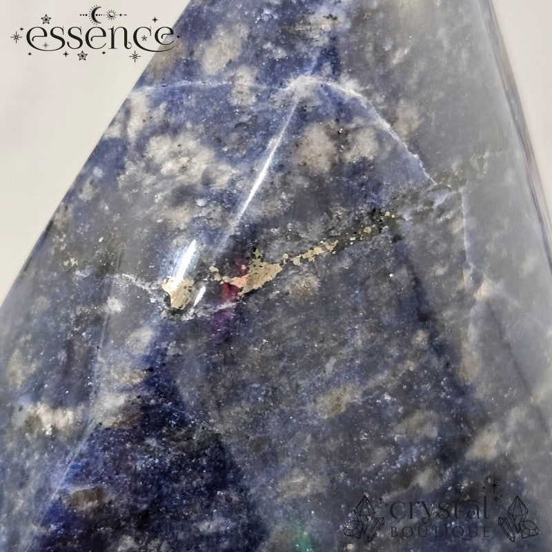 Sodalite Flame with Pyrite β Stone of Intuition & Confidence