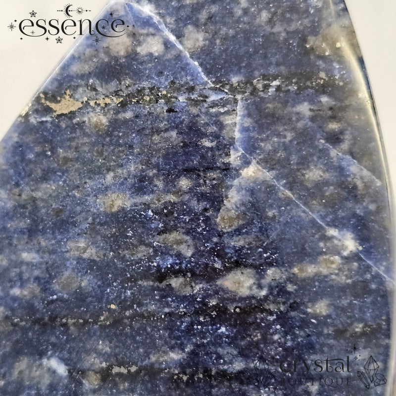 Sodalite Flame with Pyrite β Stone of Intuition & Confidence