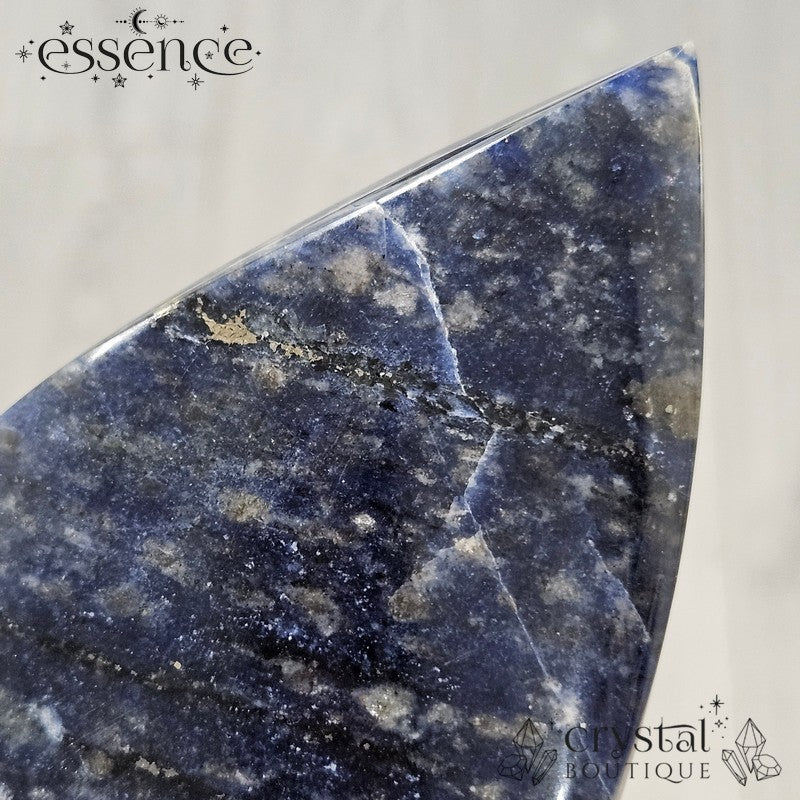 Sodalite Flame with Pyrite β Stone of Intuition & Confidence