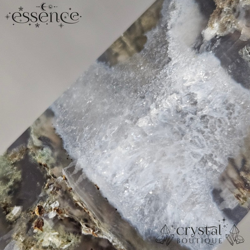 Moss Agate Tower β A Stone of Growth & Harmony