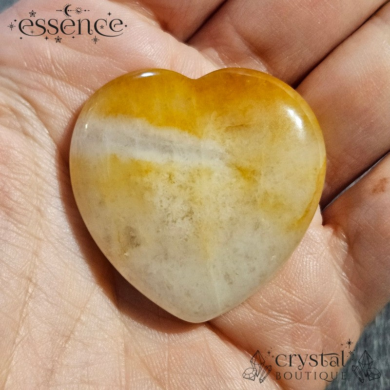 Yellow Aventurine Heart Shaped Worry Stone