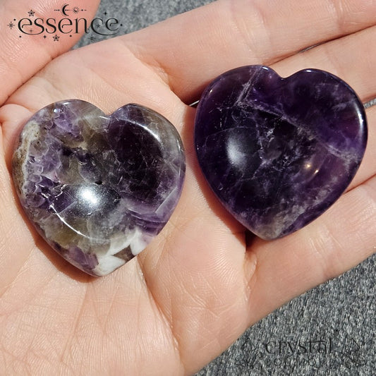 Amethyst Heart Shaped Worry Stone