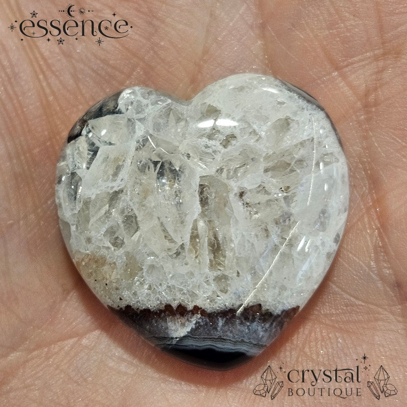 Black Agate Heart