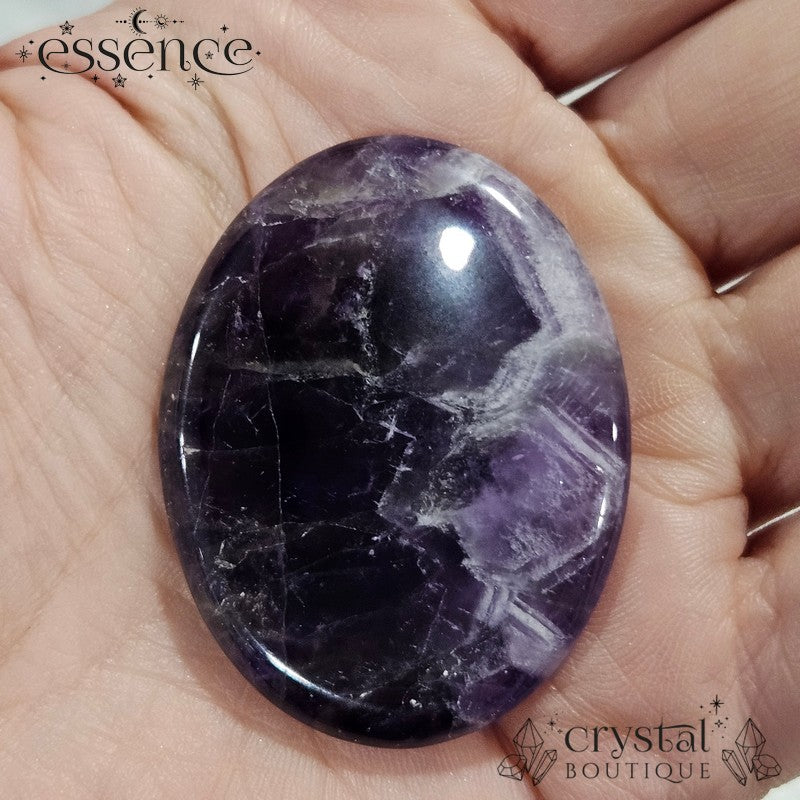 Amethyst Worry Stone – Soothing & Stress-Relieving