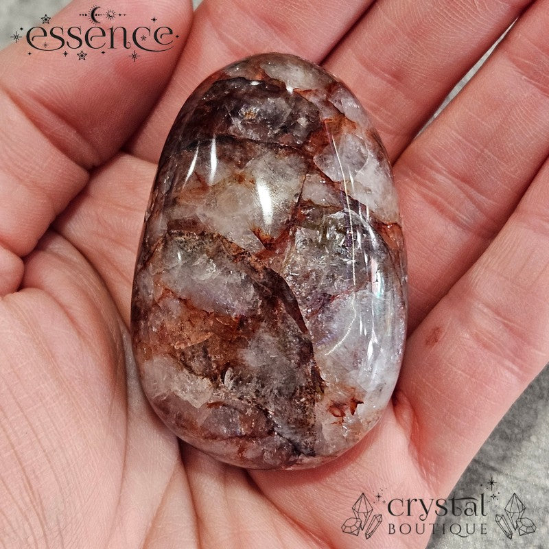 Fire Quartz Palm Stone (85g)