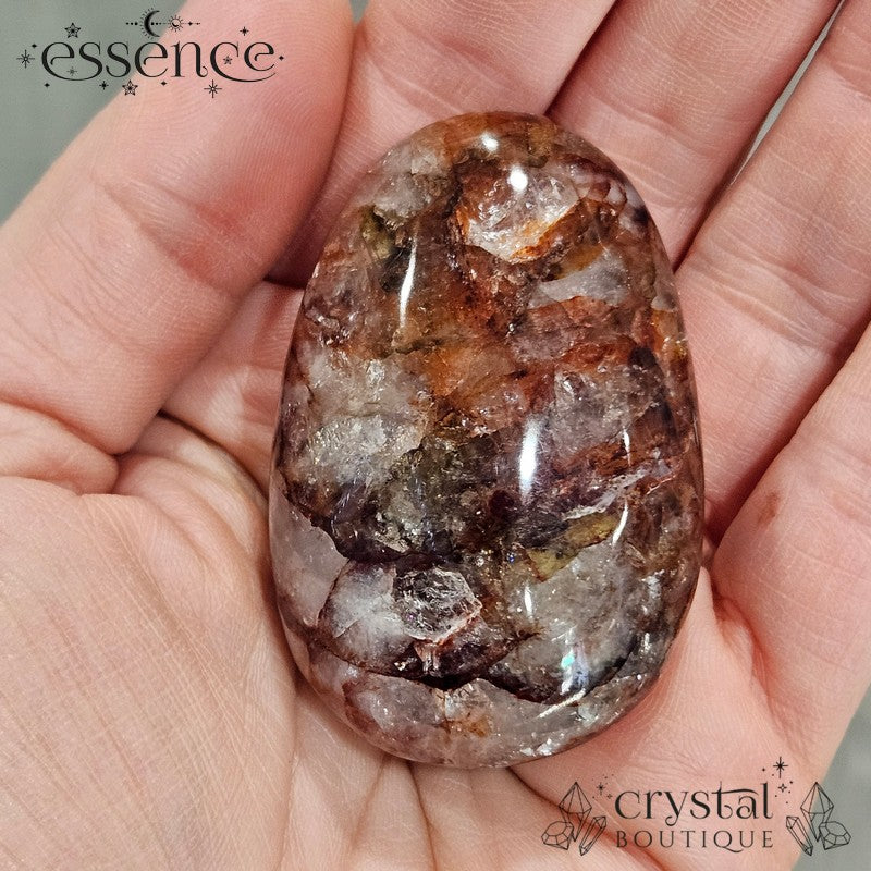 Fire Quartz Palm Stone (85g)