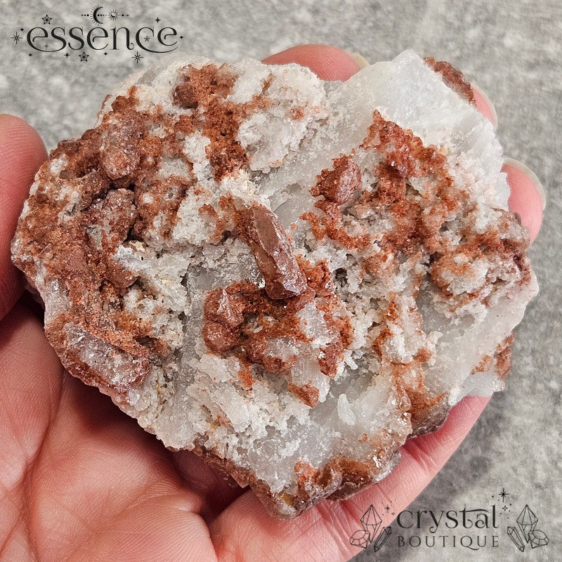 Raw Fire Quartz Cluster (Hematoid Quartz) 163g