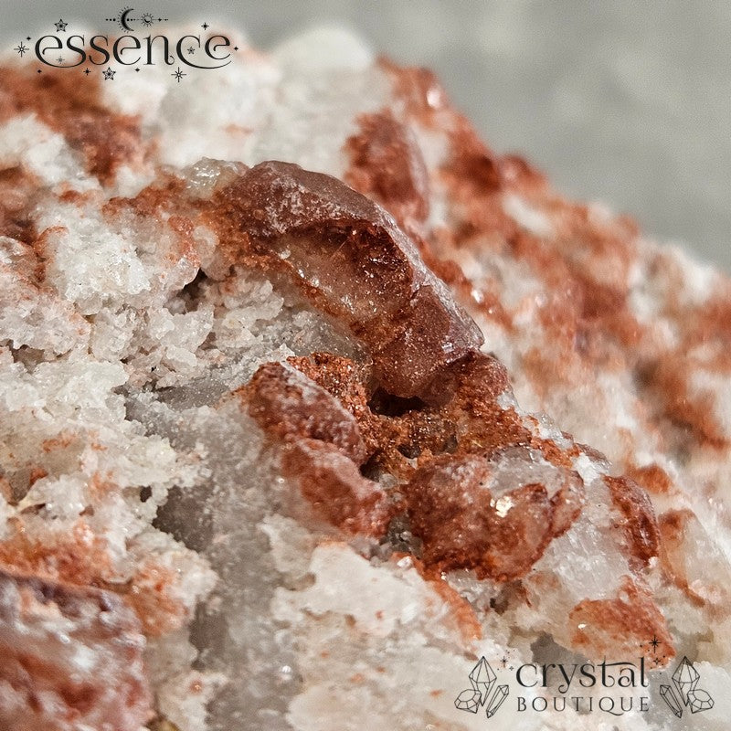 Raw Fire Quartz Cluster (Hematoid Quartz) 163g