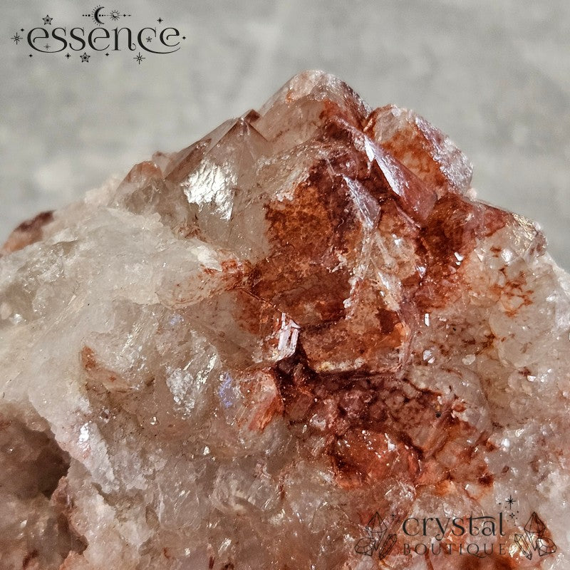 Raw Fire Quartz Cluster (Hematoid Quartz) 163g