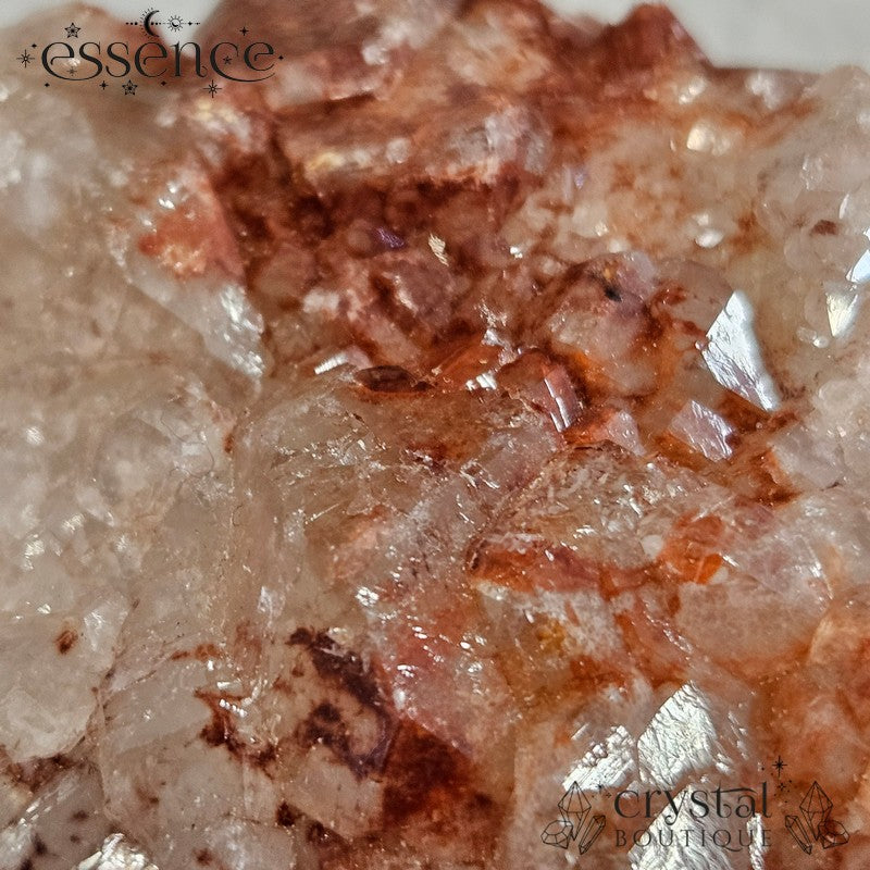 Raw Fire Quartz Cluster (Hematoid Quartz) 163g