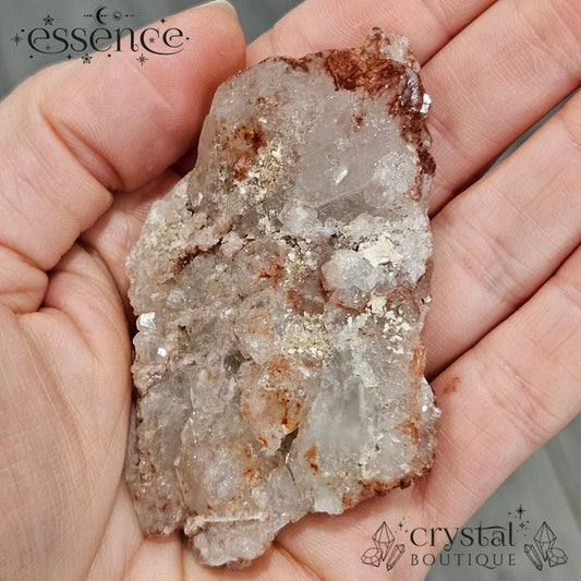 Raw Fire Quartz Cluster (Hematoid Quartz) – 57g