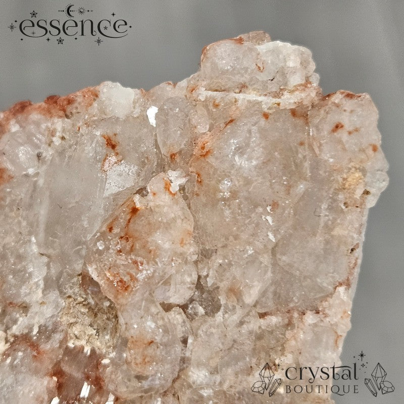 Raw Fire Quartz Cluster (Hematoid Quartz) – 57g