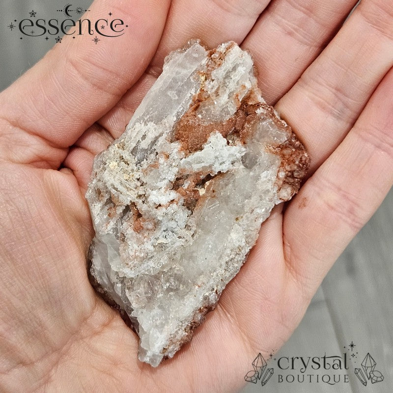Raw Fire Quartz Cluster (Hematoid Quartz) – 57g