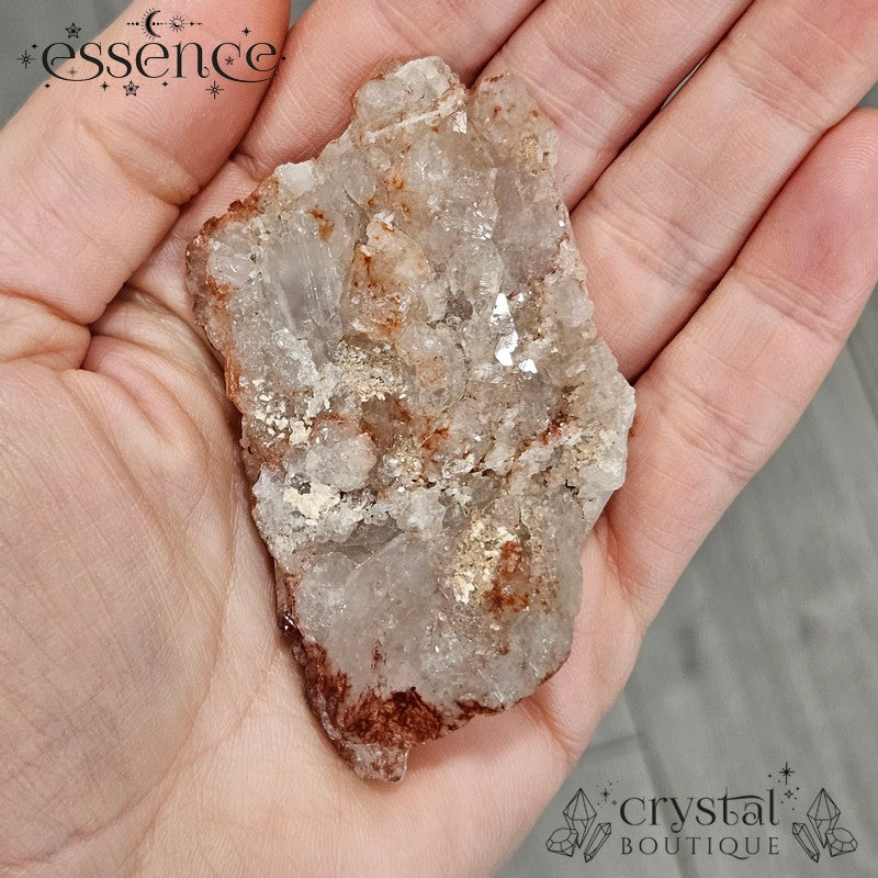 Raw Fire Quartz Cluster (Hematoid Quartz) – 57g