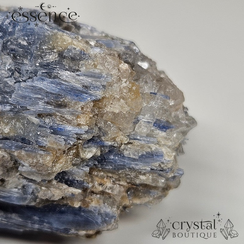Blue Kyanite with Quartz Raw Specimen. Balance, Clarity & Alignment