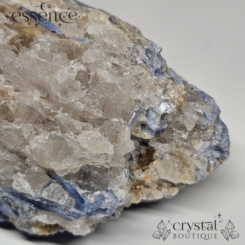 Blue Kyanite with Quartz Raw Specimen. Balance, Clarity & Alignment