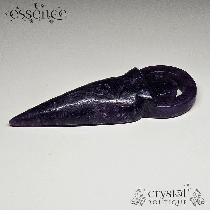 Lepidolite Carved Goddess