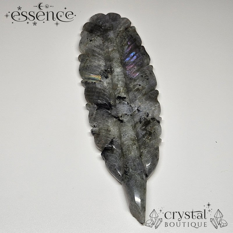 Labradorite Feather Carving 🪶