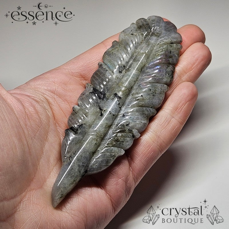Labradorite Feather Carving 🪶