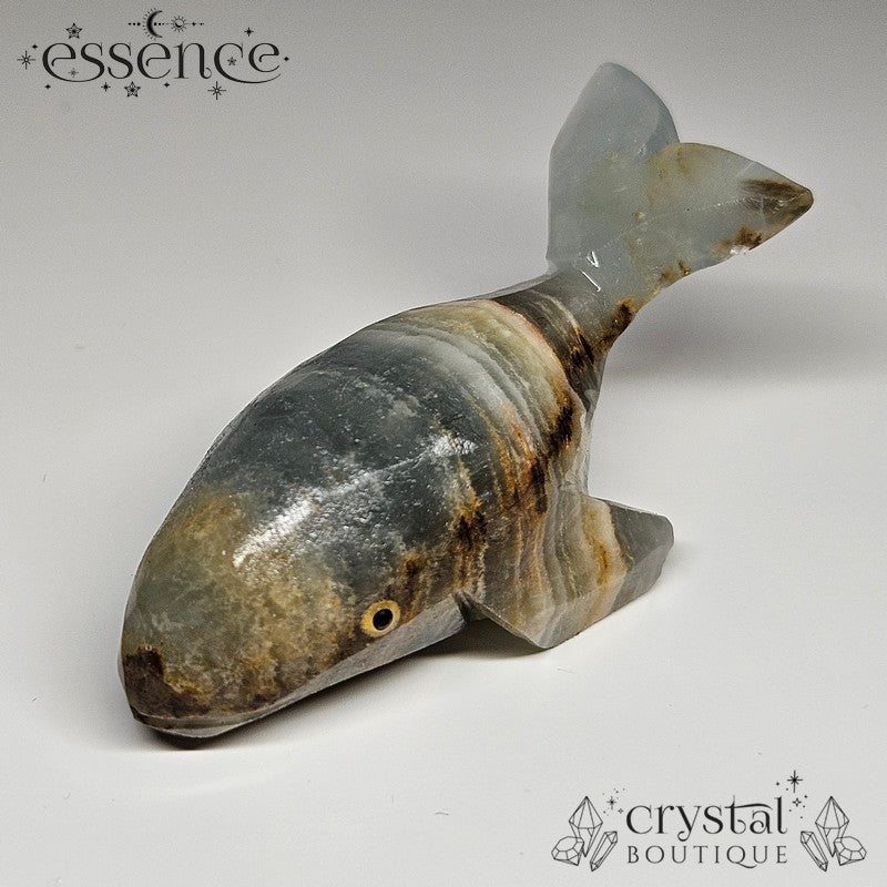 Blue Banded Calcite Whale